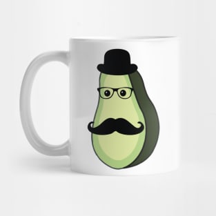 Fruit genius avacado with hat and mustach Mug